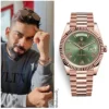 ROLEX OYSTER ROSE GOLD OLIVE GREEN DAIL VIRAT KOHLI EDITION