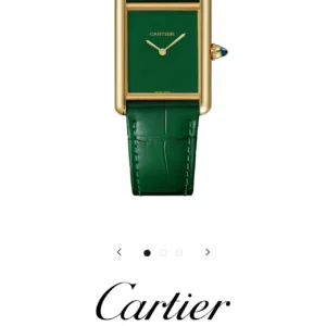 Cartier  SantosTank Louis Copper Green Slim Premium Watch