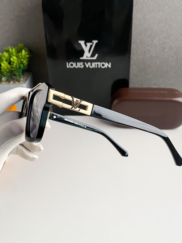 Louis Vuitton 121B Gold Sunglasses - Image 6