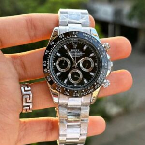 ROLEX_ OYSTER PERPETUAL DAYTONA SILVER BLACK