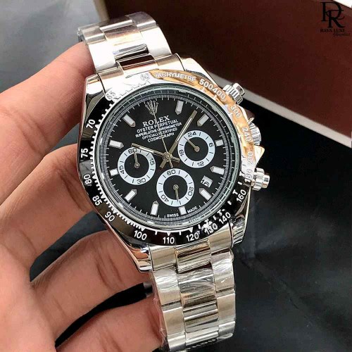 ROLEX_ OYSTER PERPETUAL DAYTONA SILVER BLACK - Image 3