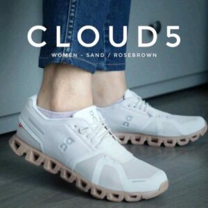 On CLOUD 5 SAND ROSE BROWN WOMENS