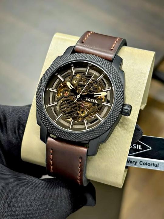 FOSSIL_ME_AUTOMATIC_BROWN_LEATHER_AT320 - Image 2