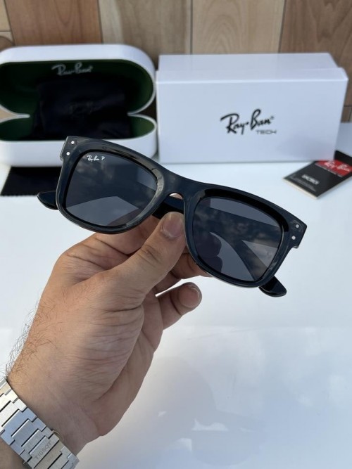 RAYBAN 0502 GLOSSY BLACK SUNGLASSES WITH ORGINAL BOX PACKING - Image 4