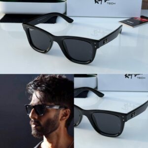 RAYBAN 0502 GLOSSY BLACK SUNGLASSES WITH ORGINAL BOX PACKING
