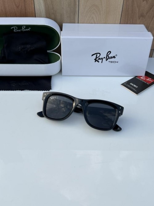 RAYBAN 0502 GLOSSY BLACK SUNGLASSES WITH ORGINAL BOX PACKING - Image 3