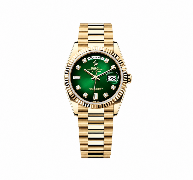 Rolex Mens Oyster Day-Date Diamond