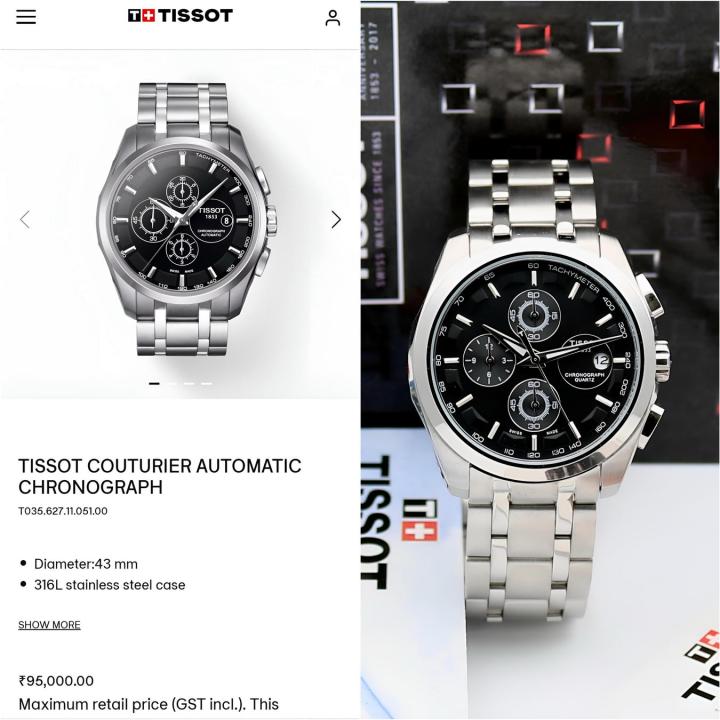 Tissot 1853 Couturier Chronograph (All working)