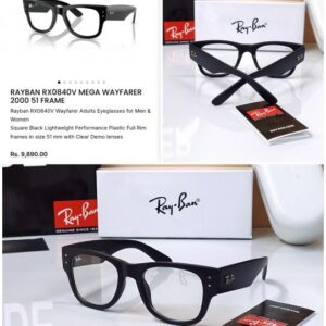 RAYBAN 0840 BLACK MEGA WAYFARER EXCLUSIVE SHOWROOM SUPERHIT MODEL 417