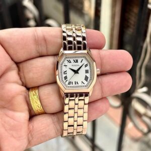 FossilWomen Harlow Rosegold White Dial Heavy Quality