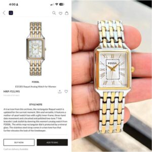 FossilWomen Raquel ES5305 Gold Two Tone Heavy Quality