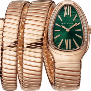 Bvlgari Serpenti Tubogas Twotone Rose Gold Green