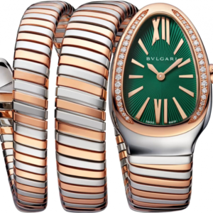 Bvlgari Serpenti Tubogas Twotone Rose Gold Green