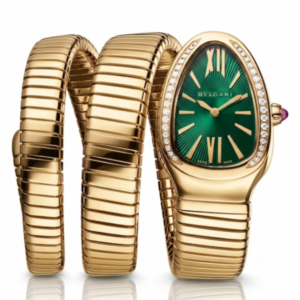 Bvlgari Serpenti Tubogas Gold Green Dial